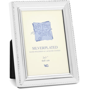 Weisz Frame Silver Plated Single Pearl 5x8cm