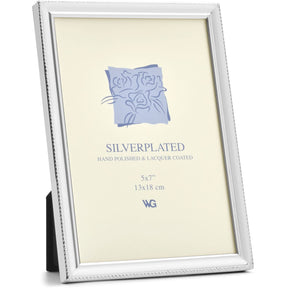 Weisz Frame Silver Plated Single Pearl 13x18cm