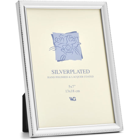 Weisz Frame Silver Plated Single Pearl 13x18cm