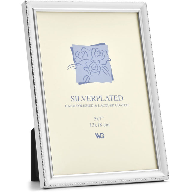 Weisz Frame Silver Plated Single Pearl 13x18cm