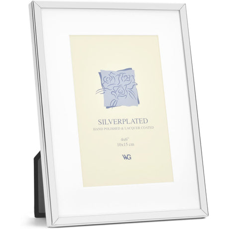 Weisz Frame Silver Plated Passe Partout 10x15cm