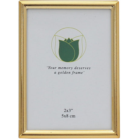 Weisz Photo Frame Gold Colour 6x9 cm