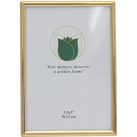 Weisz Photo Frame Gold Colour 9x13 cm