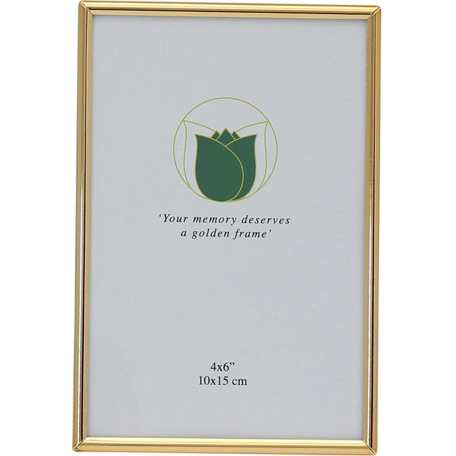 Weisz Photo Frame Gold Colour 10x15 cm