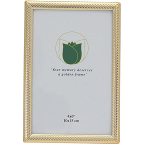 Weisz Photo Frame Gold Colour 10x15 cm