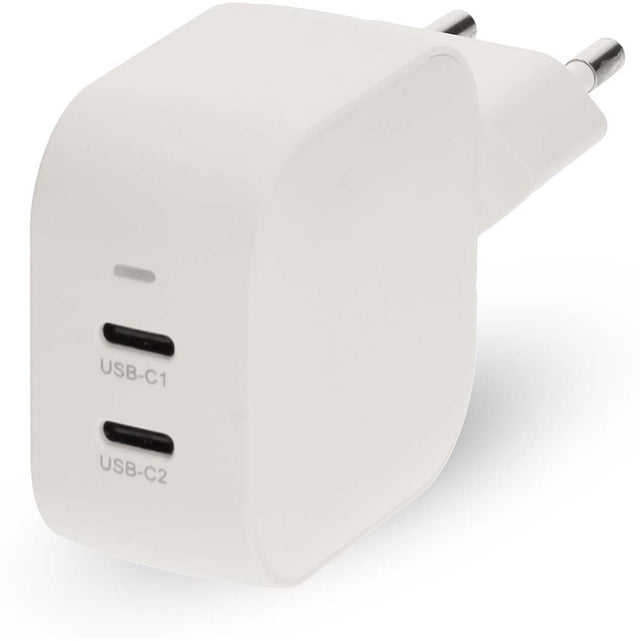 Nedis Charger | 45 W | Gan | PD3.0 | 2.25 / 3.0 A | Outputs:2 | 2X USB-C | White