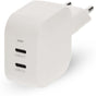 Nedis Charger | 45 W | Gan | PD3.0 | 2.25 / 3.0 A | Outputs:2 | 2X USB-C | White