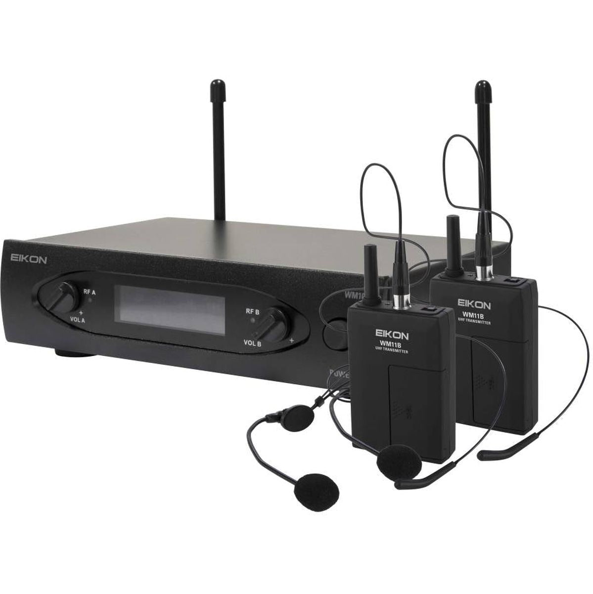 EIKON Wireless Microphone IS A Uhf Fixed Frequency System WM101 Two Channel Fix