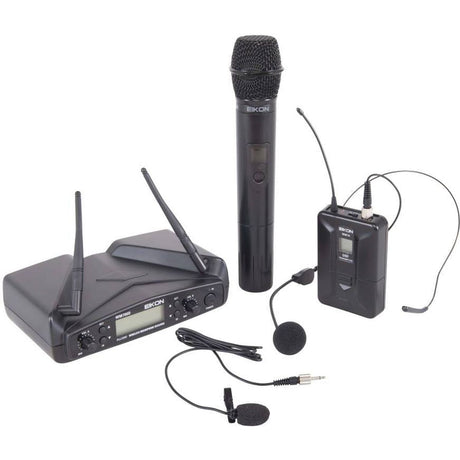 EIKON PLL Uhf Wireless Microphone System WM700 Mic 16 Freq Headset+hand