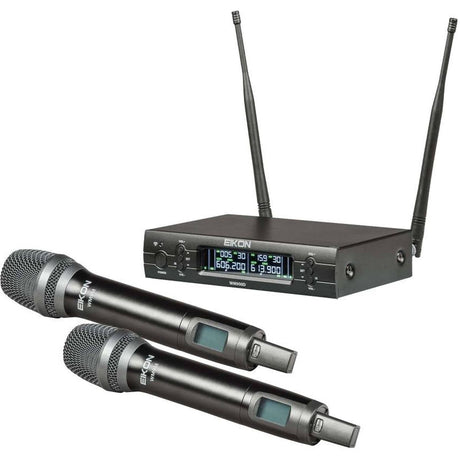 EIKON Uhf Diversity PLL Dual CH Professional Wireless Microphone WM900 Uhf.diver