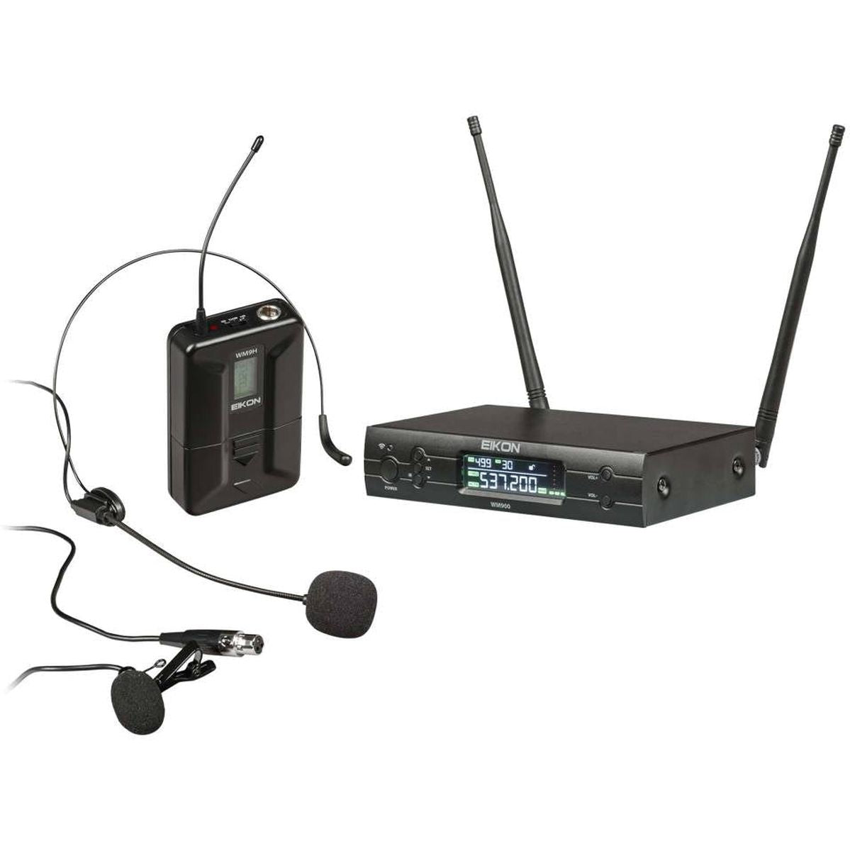 EIKON Uhf Diversity PLL Dual CH Professional Wireless Microphone WM900 Uhf.diver